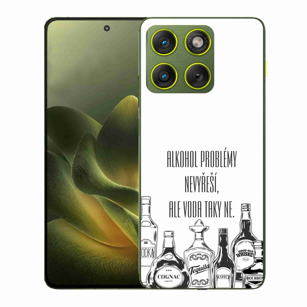 Gél borító mmCase a Motorola Edge 70 készülékhez - vicces szöveg fehér háttérrel