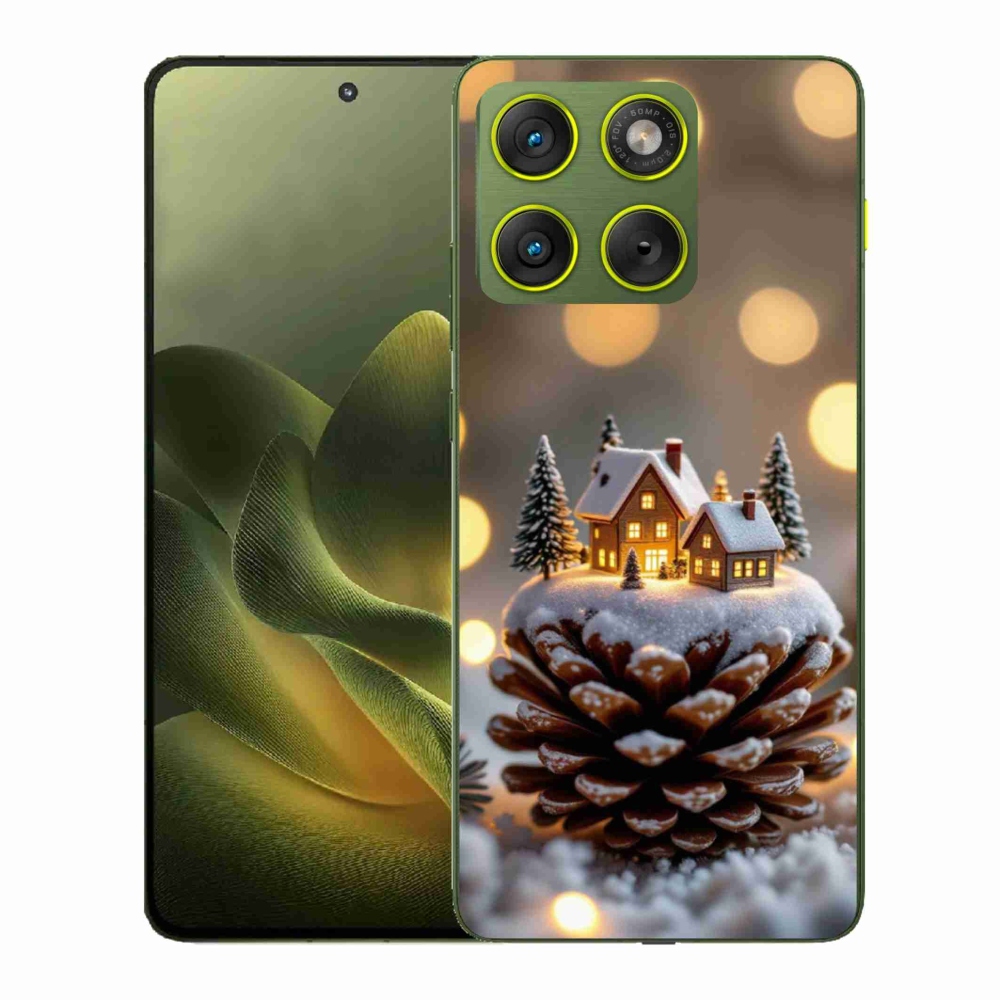 Zselés borítás mmCase a Motorola Edge 70 készülékhez - téli falu