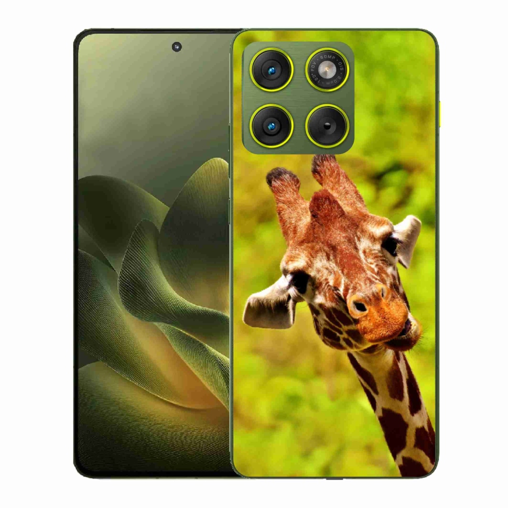 Zselés borítás mmCase a Motorola Edge 70 készülékhez - zsiráf