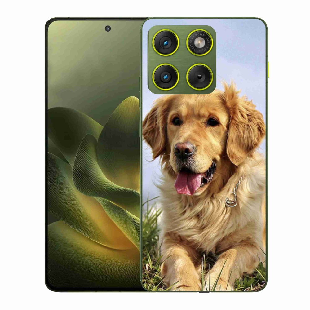 Zselés borítás mmCase a Motorola Edge 70 készülékhez - arany retriever