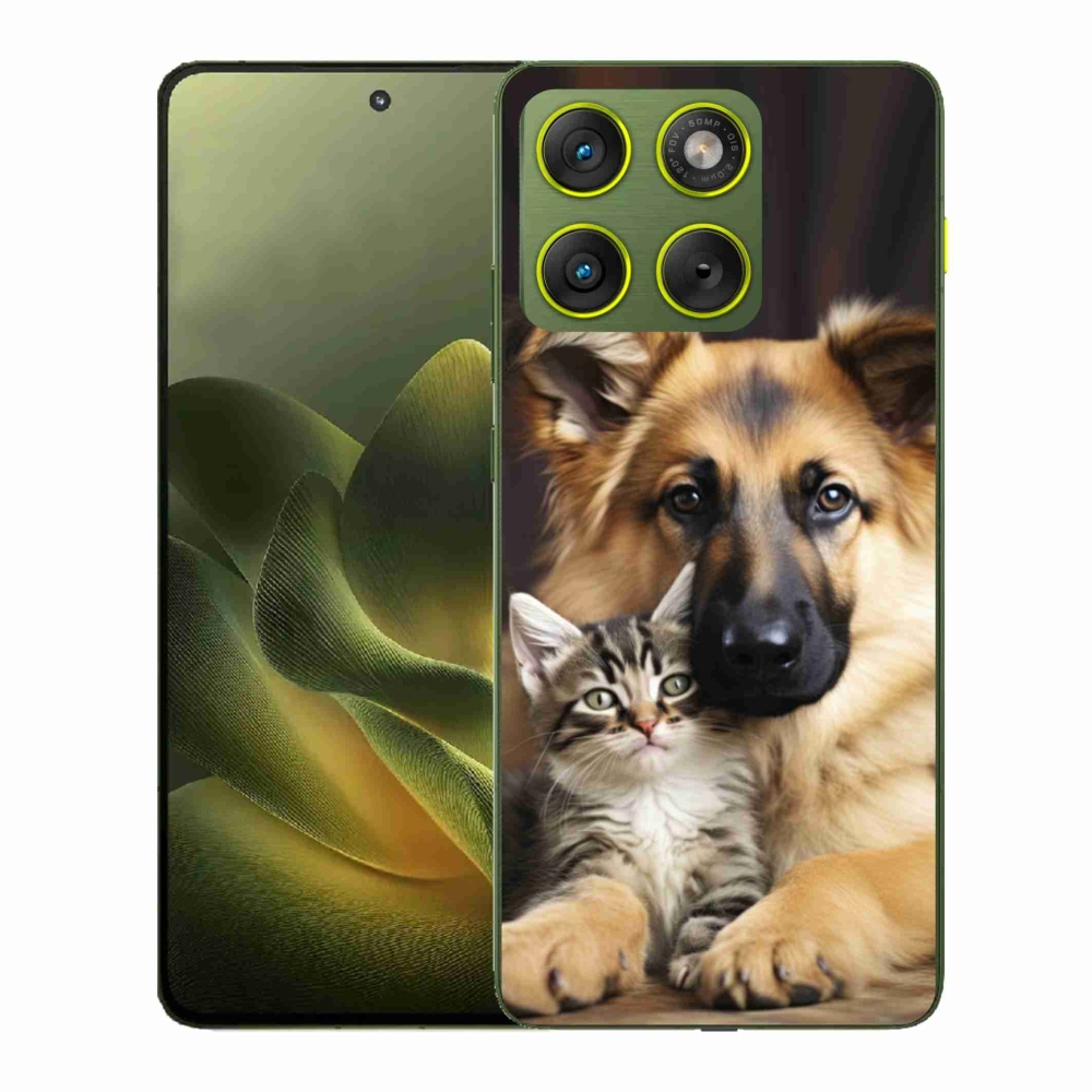 Zselés borítás mmCase a Motorola Edge 70 készülékhez - állatbarátság