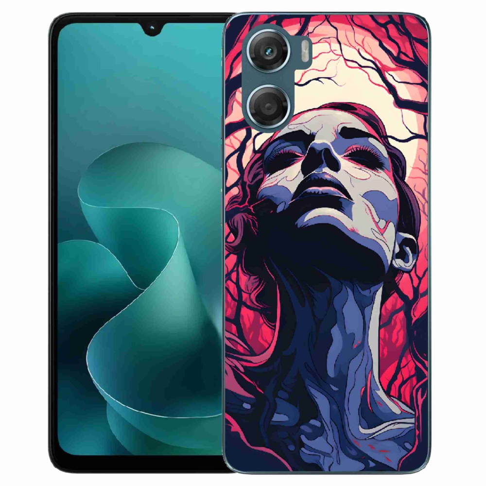 Zselés borítás mmCase a Motorola G06/G06 Power készülékhez - absztrakt arc