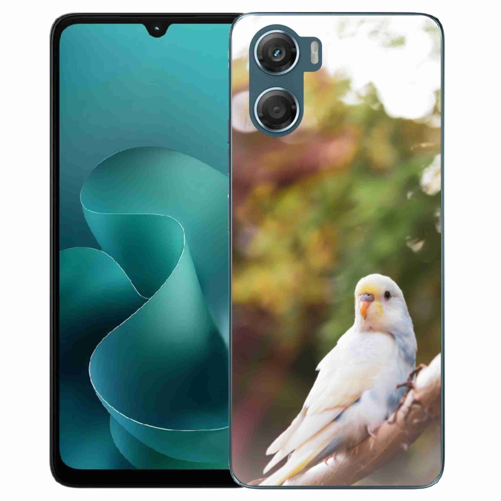 Zselés borítás mmCase a Motorola G06/G06 Power készülékhez - andulka fehér
