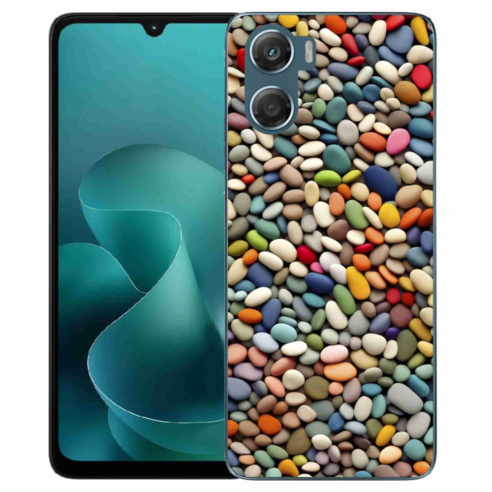 Zselés borítás mmCase a Motorola G06/G06 Power készülékhez - színes strasszkövek 2