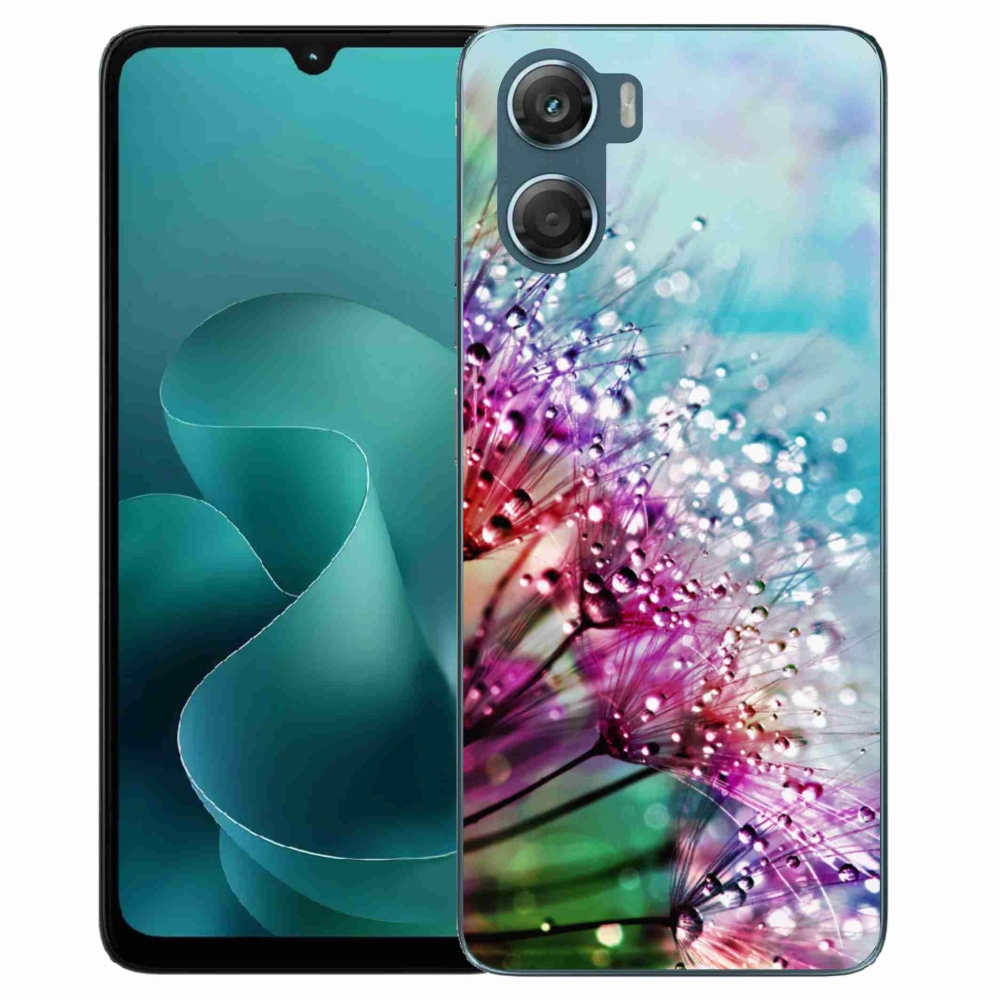 Zselés borítás mmCase a Motorola G06/G06 Power készülékhez - színes virágok