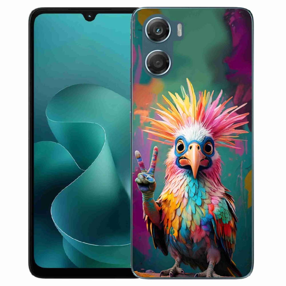 Zselés borítás mmCase a Motorola G06/G06 Power készülékhez - lila színű