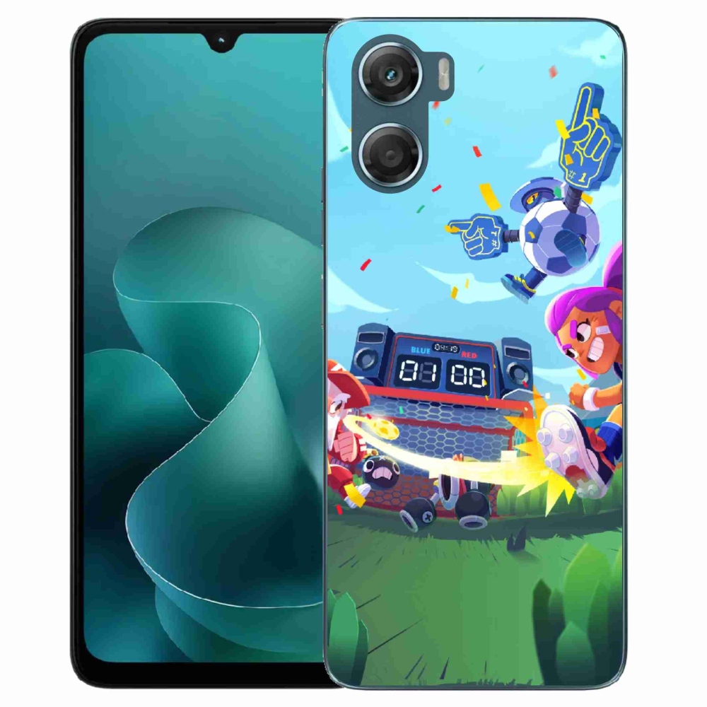 Zselés borítás mmCase a Motorola G06/G06 Power készülékhez - verekedős csillagok 1