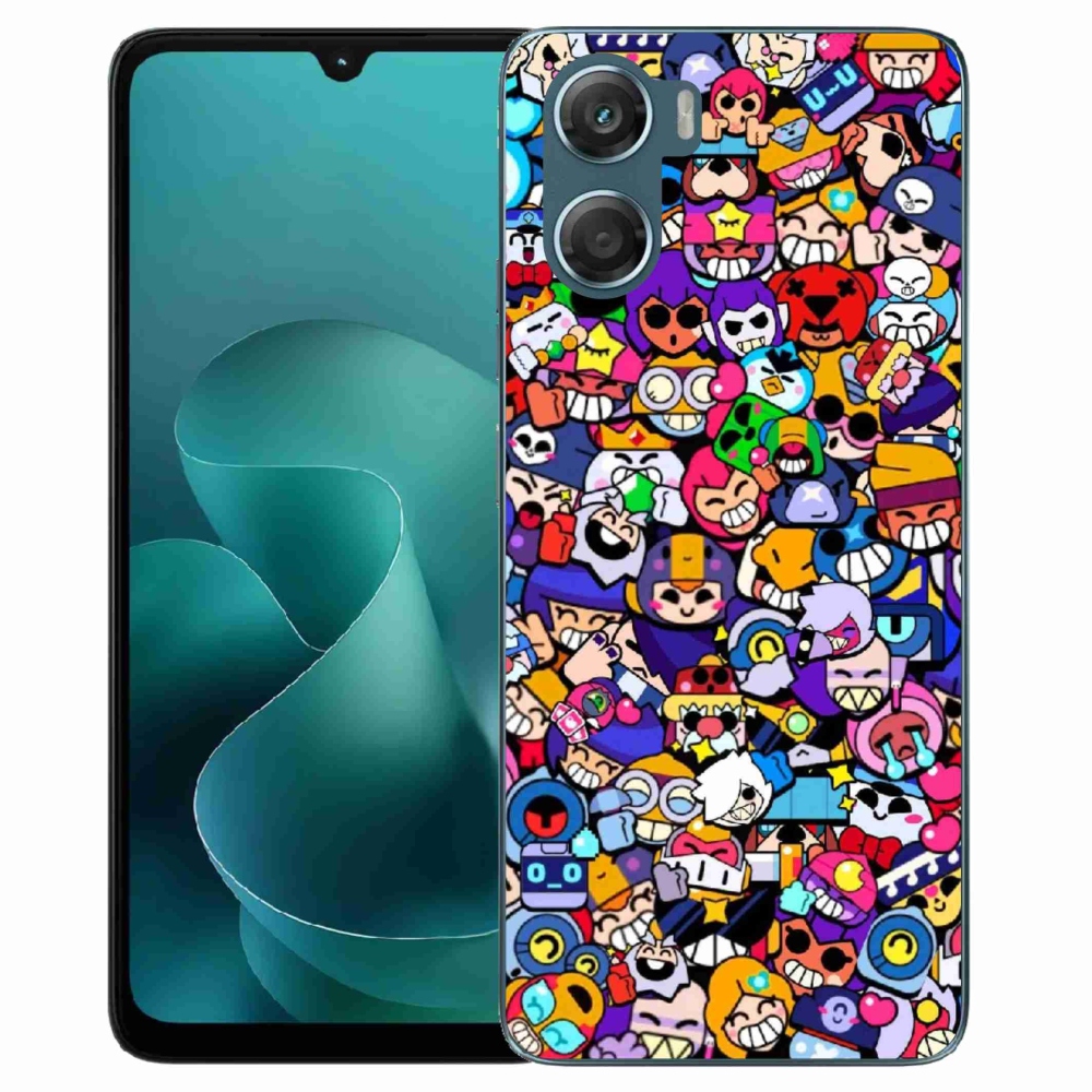 Zselés borítás mmCase a Motorola G06/G06 Power készülékhez - bravúros csillagok 2