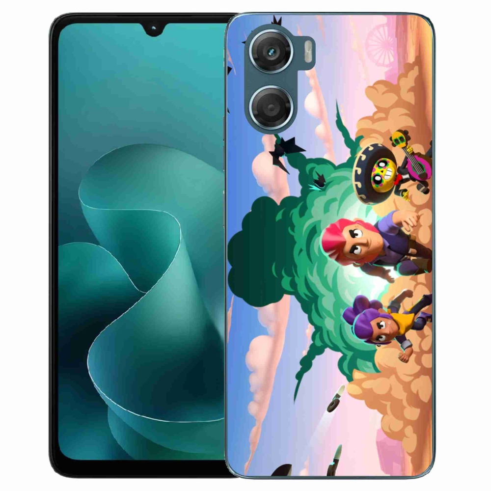 Zselés borítás mmCase a Motorola G06/G06 Power készülékhez - bravúros csillagok