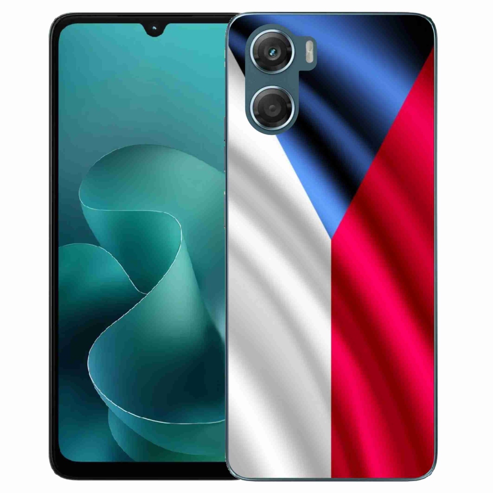 Zselés borítás mmCase a Motorola G06/G06 Power készülékhez - cseh zászló