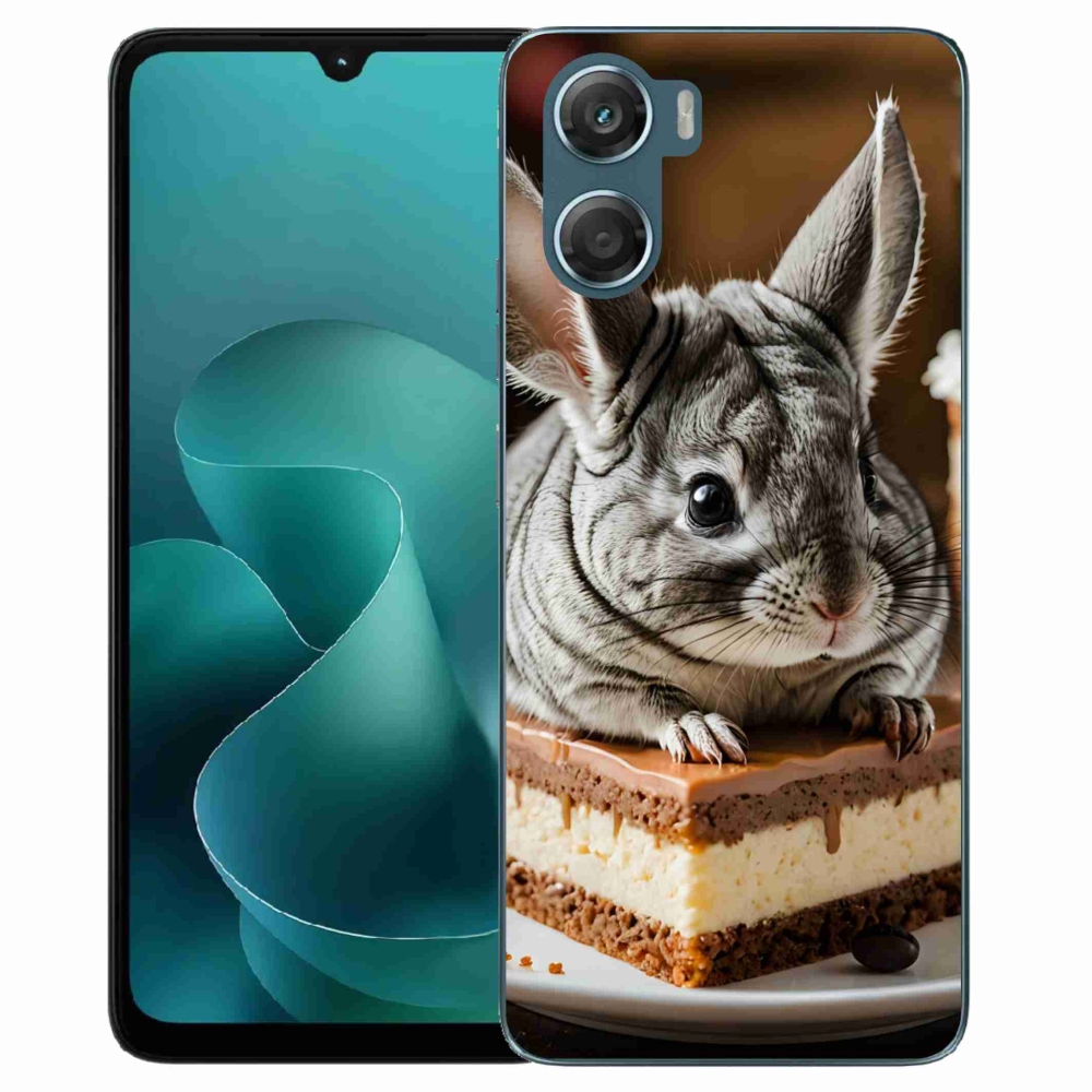 Zselés borítás mmCase a Motorola G06/G06 Power készülékhez - csincsilla