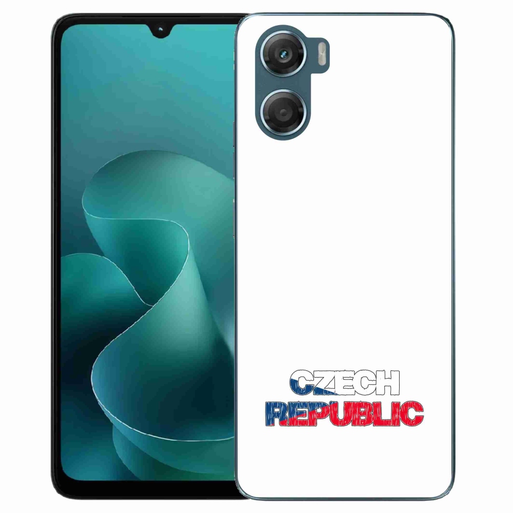 Zselés borítás mmCase a Motorola G06/G06 Power készülékhez - Csehország fehér háttér