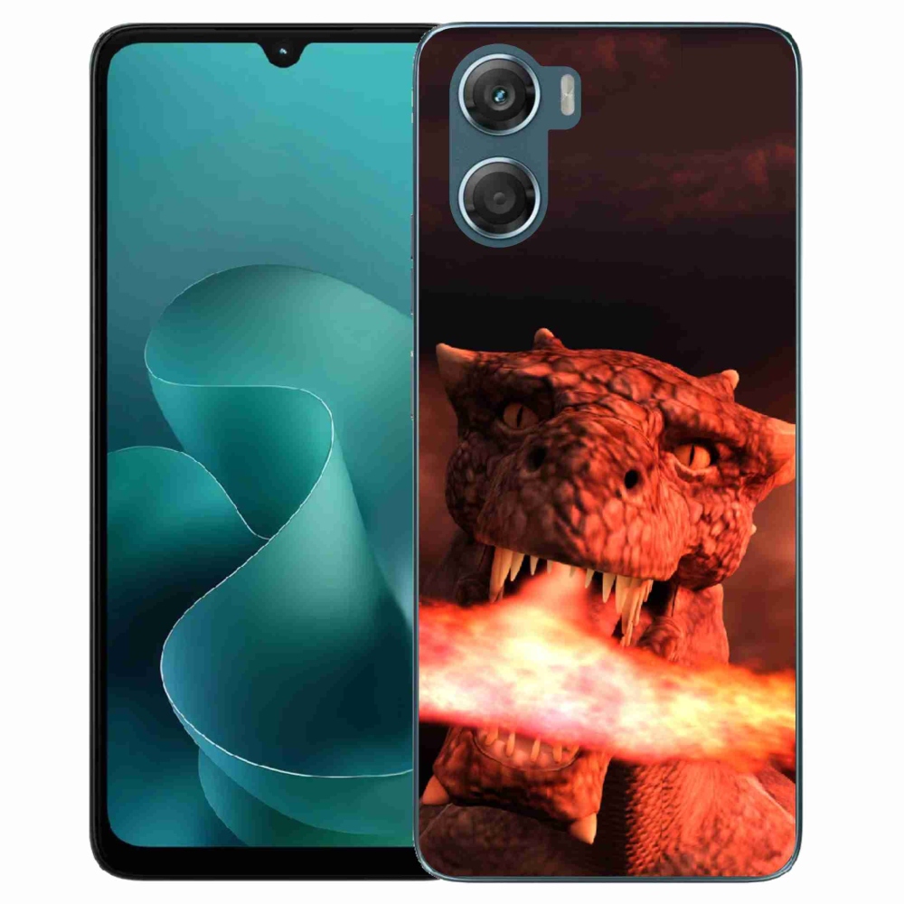 Zselés borítás mmCase a Motorola G06/G06 Power készülékhez - sárkány színű