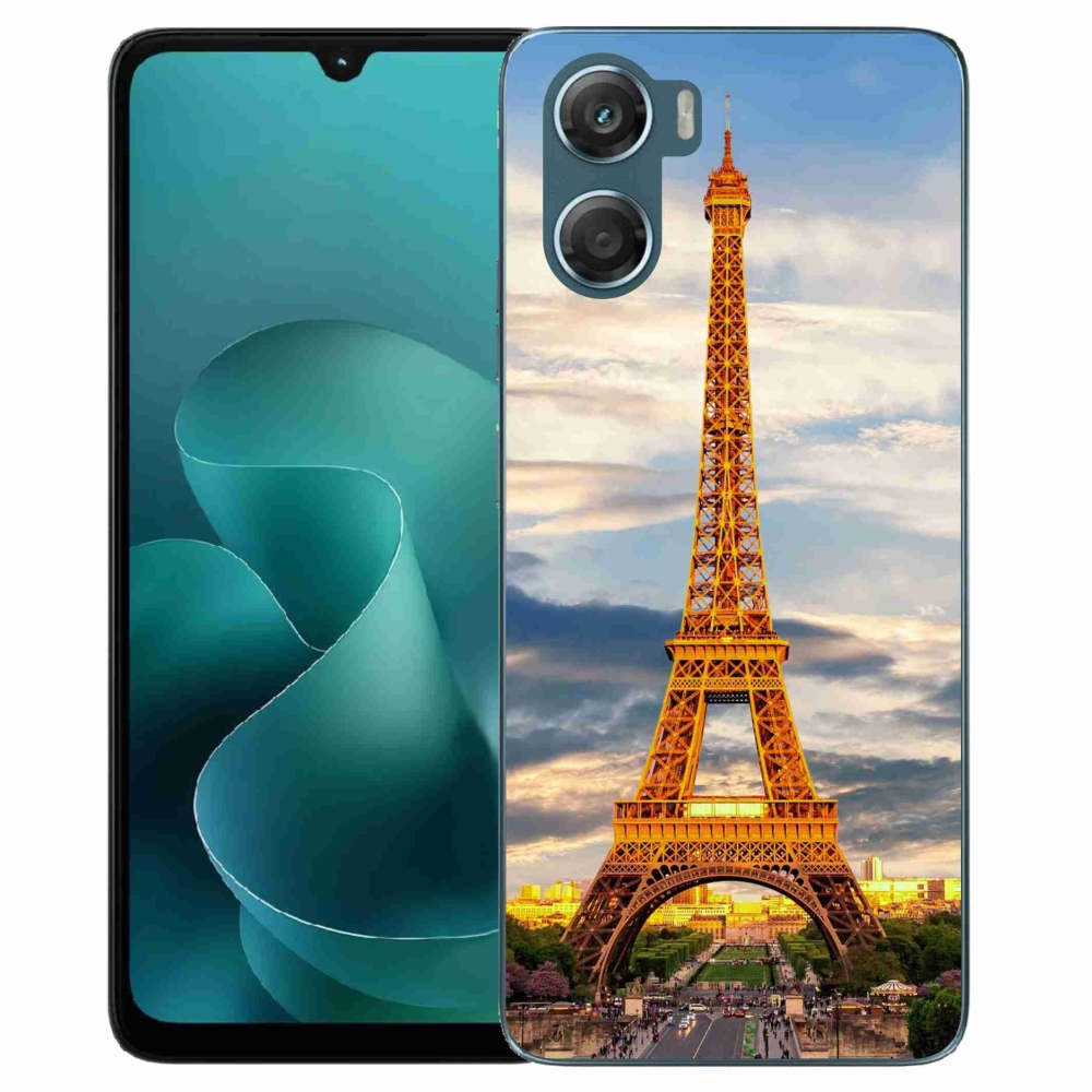 Zselés borítás mmCase a Motorola G06/G06 Power készülékhez - eiffel torony 3