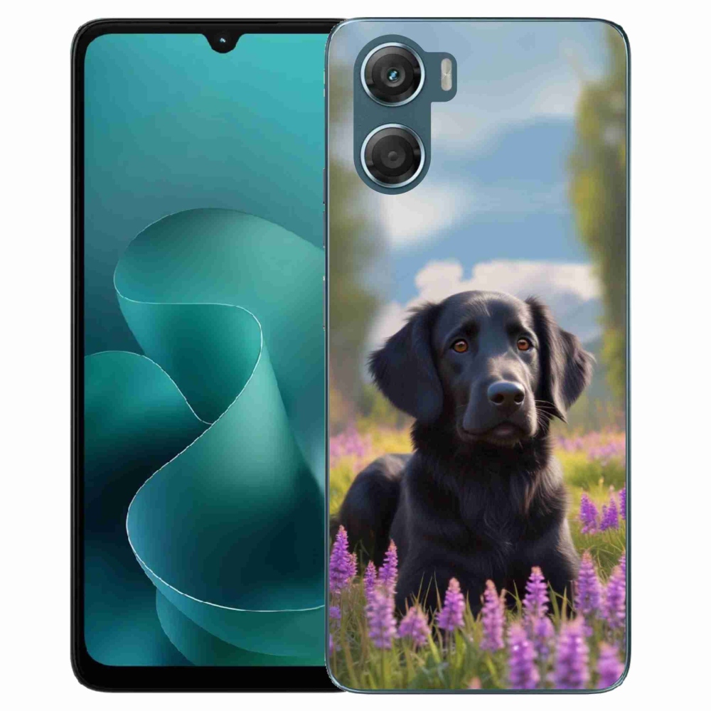 Zselés tok mmCase a Motorola G06/G06 Power készülékhez - elegáns fekete retriever