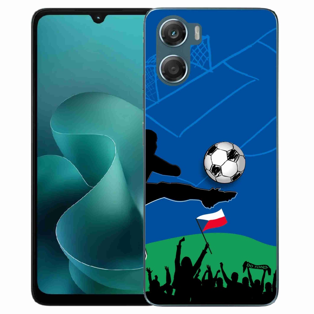 Gél borítás mmCase a Motorola G06/G06 Power készülékhez - futballszurkolóknak