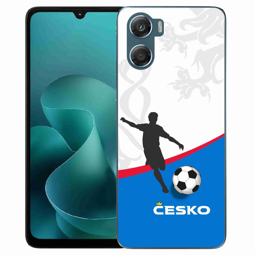 Zselés borítás mmCase a Motorola G06/G06 Power - futball Csehország 1