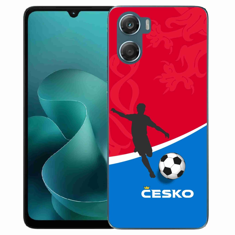 Zselés borítás mmCase a Motorola G06/G06 Power készülékhez - foci Csehország