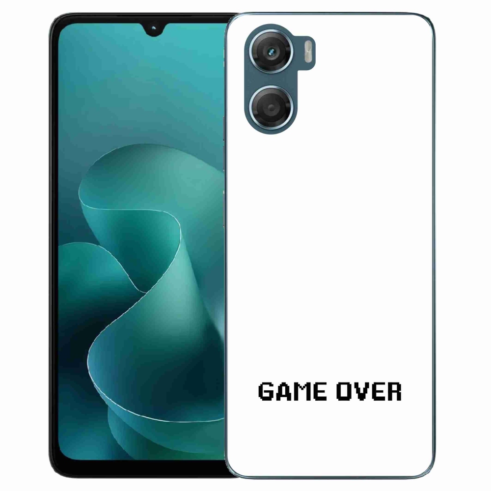 Zselés borítás mmCase a Motorola G06/G06 Power készülékhez - játék fehér háttéren