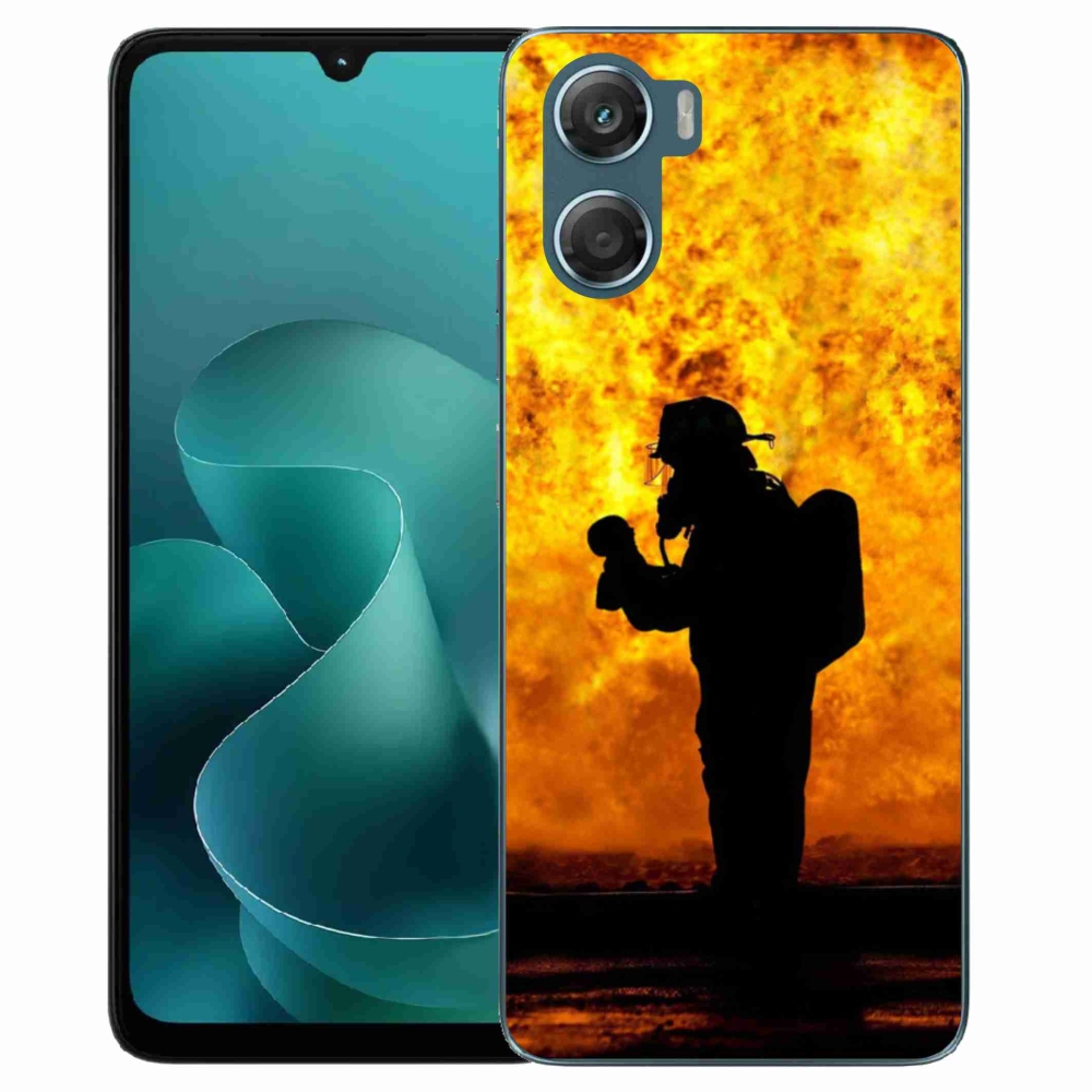 Zselés borítás mmCase a Motorola G06/G06 Power készülékhez - tűzoltó