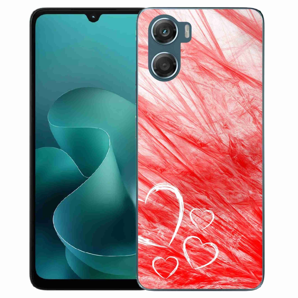 Zselés borítás mmCase a Motorola G06/G06 Power készülékhez - szív
