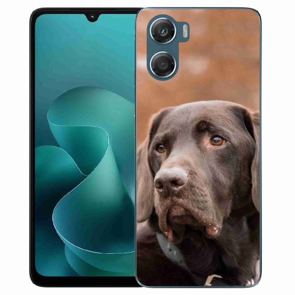 Zselés tok mmCase a Motorola G06/G06 Power készülékhez - barna labrador színben