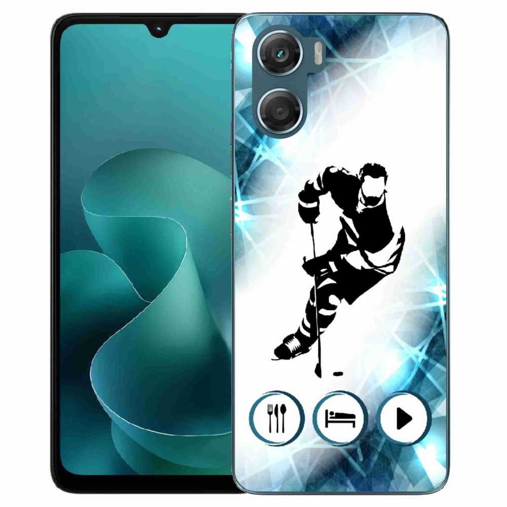 Zselés borítás mmCase a Motorola G06/G06 Power készülékhez - jégkorong 1