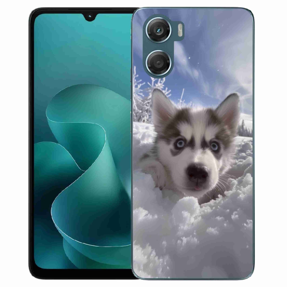 Zselés borítás mmCase a Motorola G06/G06 Power készülékhez - husky a hóban