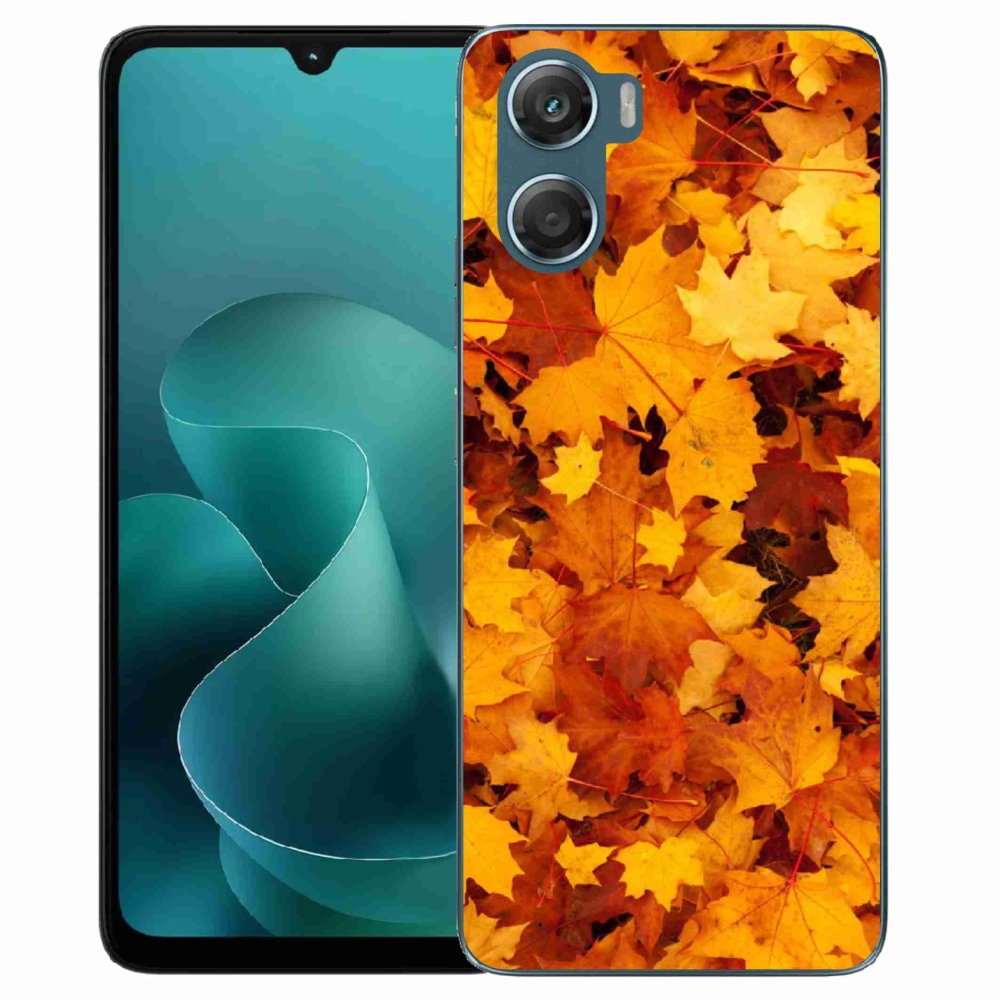 Zselés borítás mmCase a Motorola G06/G06 Power készülékhez - juharlevelek