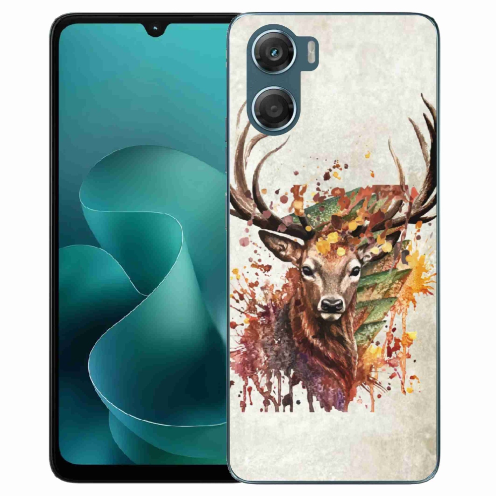 Zselés borítás mmCase a Motorola G06/G06 Power készülékhez - szarvas 1