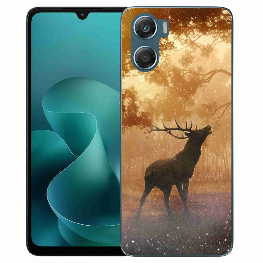 Zselés borítás mmCase a Motorola G06/G06 Power készülékhez - szarvas a szarvasbőrben