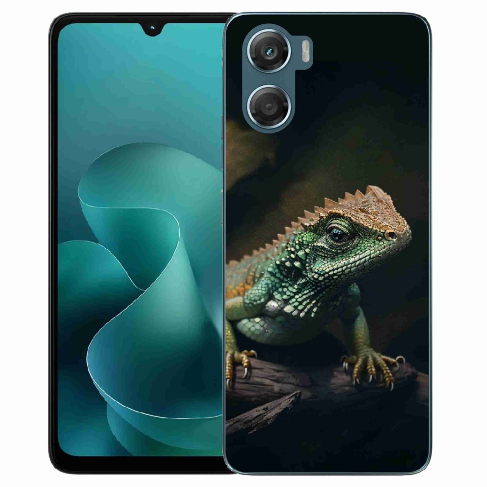 Zselés borítás mmCase a Motorola G06/G06 Power készülékhez - gyík