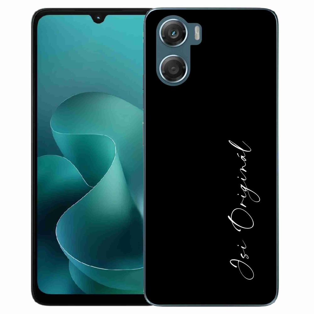 Gél borító mmCase a Motorola G06/G06 Power - te vagy az eredeti fekete háttérrel