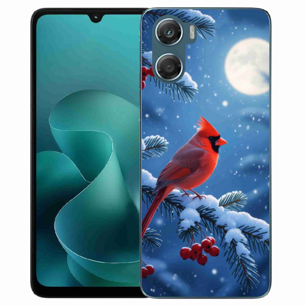 Zselés tok mmCase a Motorola G06/G06 Power készülékhez - kardinálpiros színű