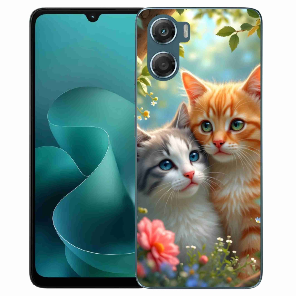 Zselés borítás mmCase a Motorola G06/G06 Power készülékhez - cat love 2