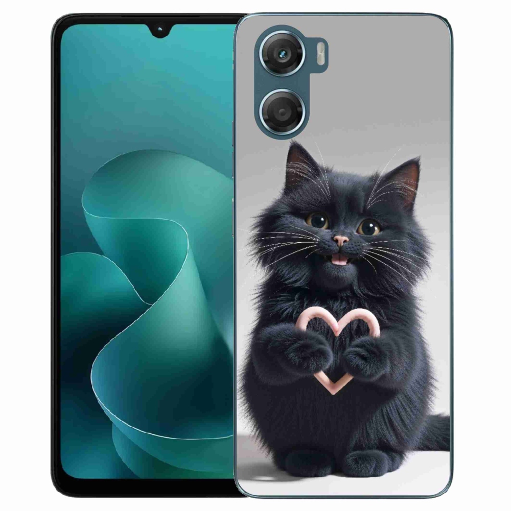Zselés borítás mmCase a Motorola G06/G06 Power készülékhez - cat love 3