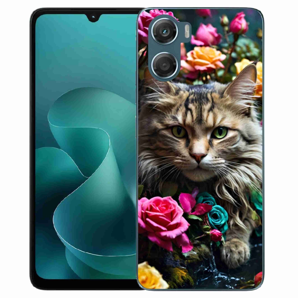 Zselés borítás mmCase a Motorola G06/G06 Power készülékhez - macskaszem nézet 2