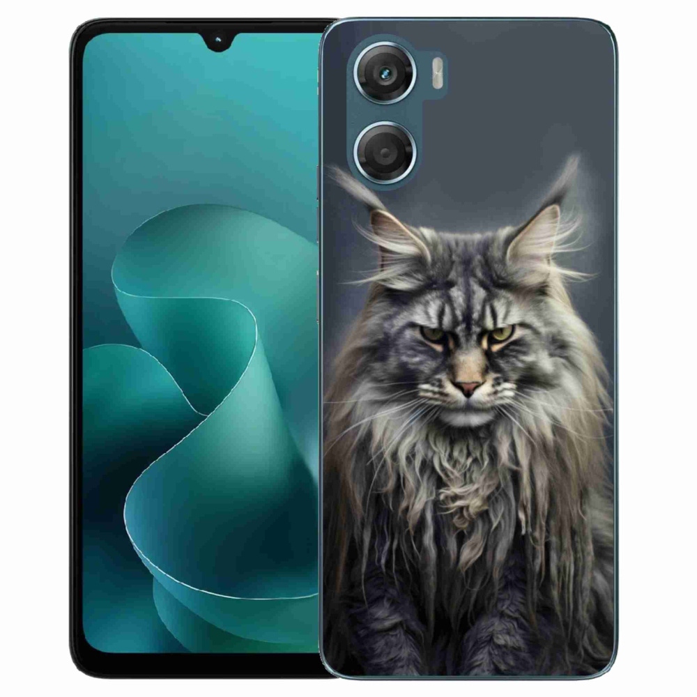 Zselés borítás mmCase a Motorola G06/G06 Power készülékhez - macskaszem nézet 4