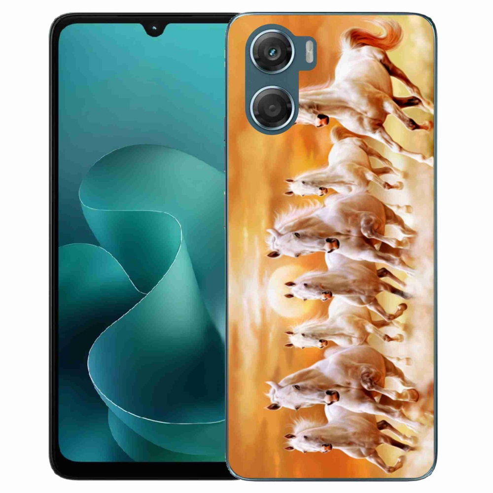 Zselés borítás mmCase a Motorola G06/G06 Power készülékhez - lovak 2