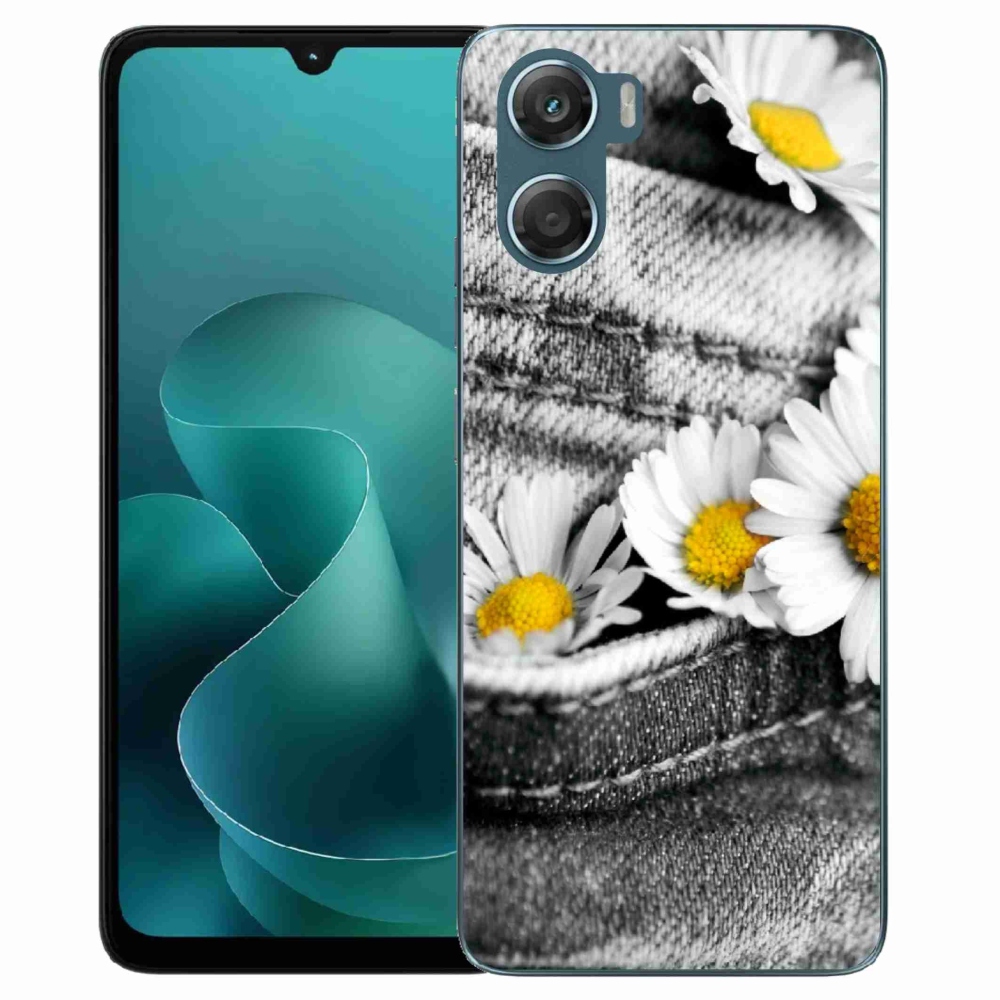 Zselés borítás mmCase a Motorola G06/G06 Power készülékhez - margarétás
