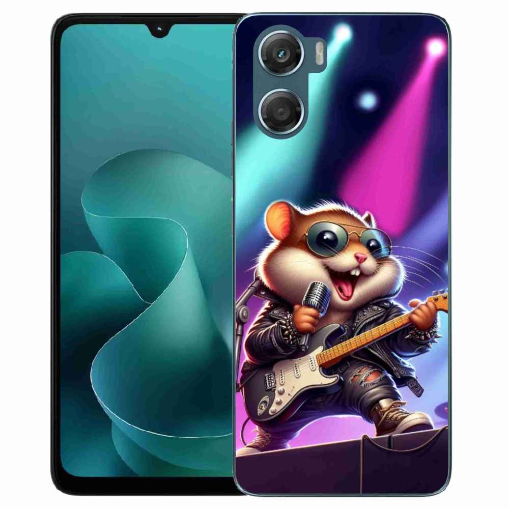 Zselés borítás mmCase a Motorola G06/G06 Power készülékhez - hörcsög billegtető