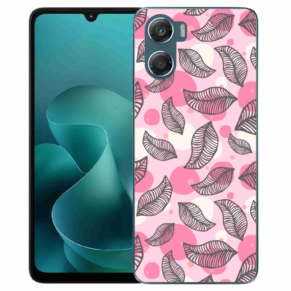 Zselés borítás mmCase a Motorola G06/G06 Power készülékhez - rajzfilm hulló levelek