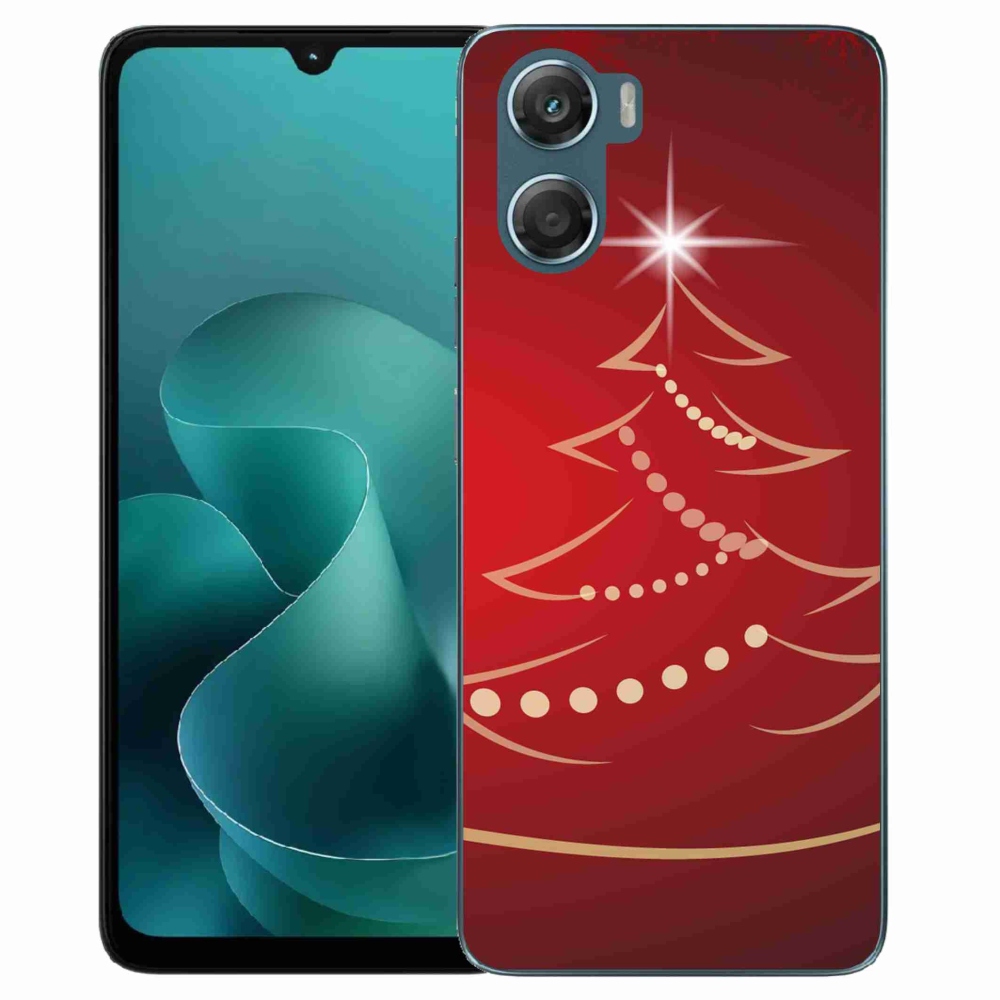 Zselés borítás mmCase a Motorola G06/G06 Power készülékhez - karácsonyfa karikatúrával