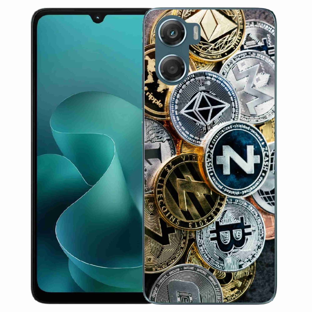 Gél borítás mmCase a Motorola G06/G06 Power készülékhez - kriptovaluták