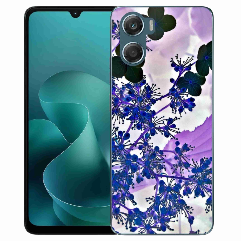 Zselés borítás mmCase a Motorola G06/G06 Power készülékhez - hortenzia virág