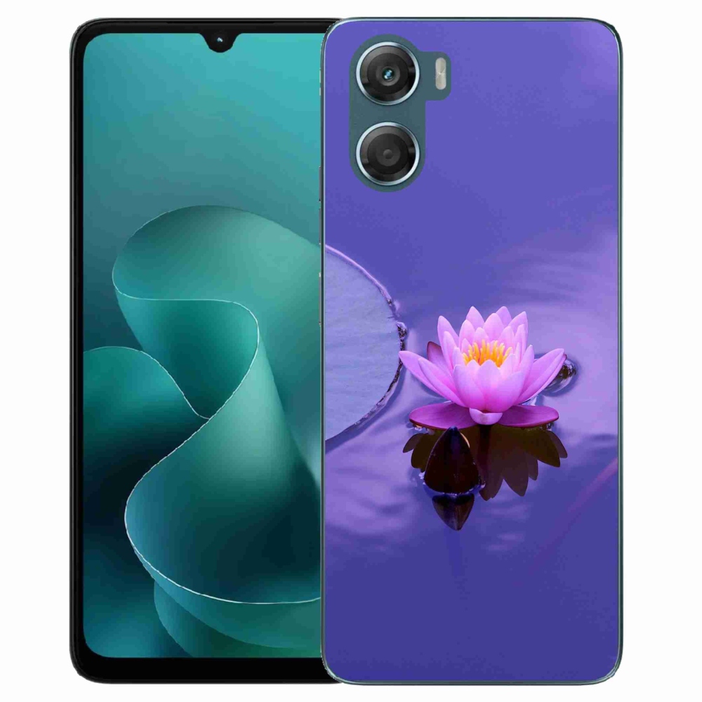 Zselés borítás mmCase a Motorola G06/G06 Power készülékhez - virág a felületen