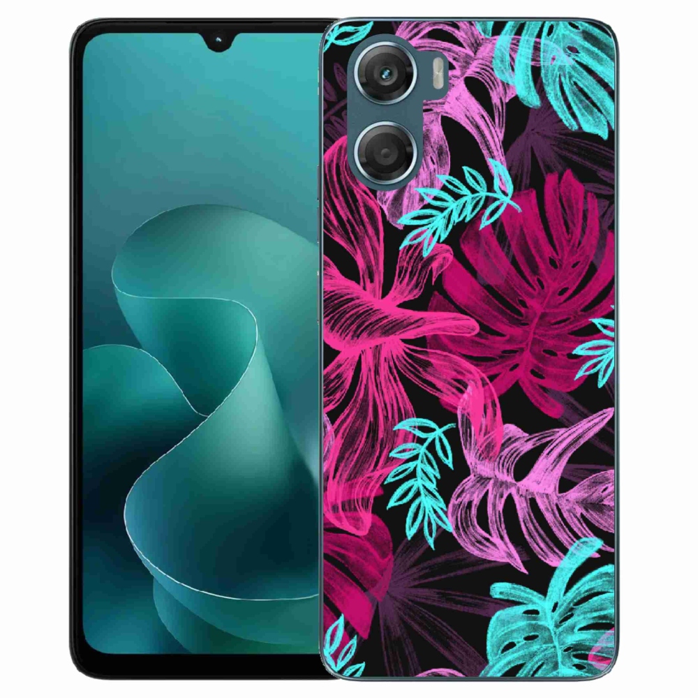Zselés borítás mmCase a Motorola G06/G06 Power készülékhez - virágok 1