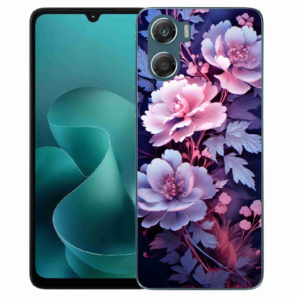 Zselés borítás mmCase a Motorola G06/G06 Power készülékhez - virágok 11