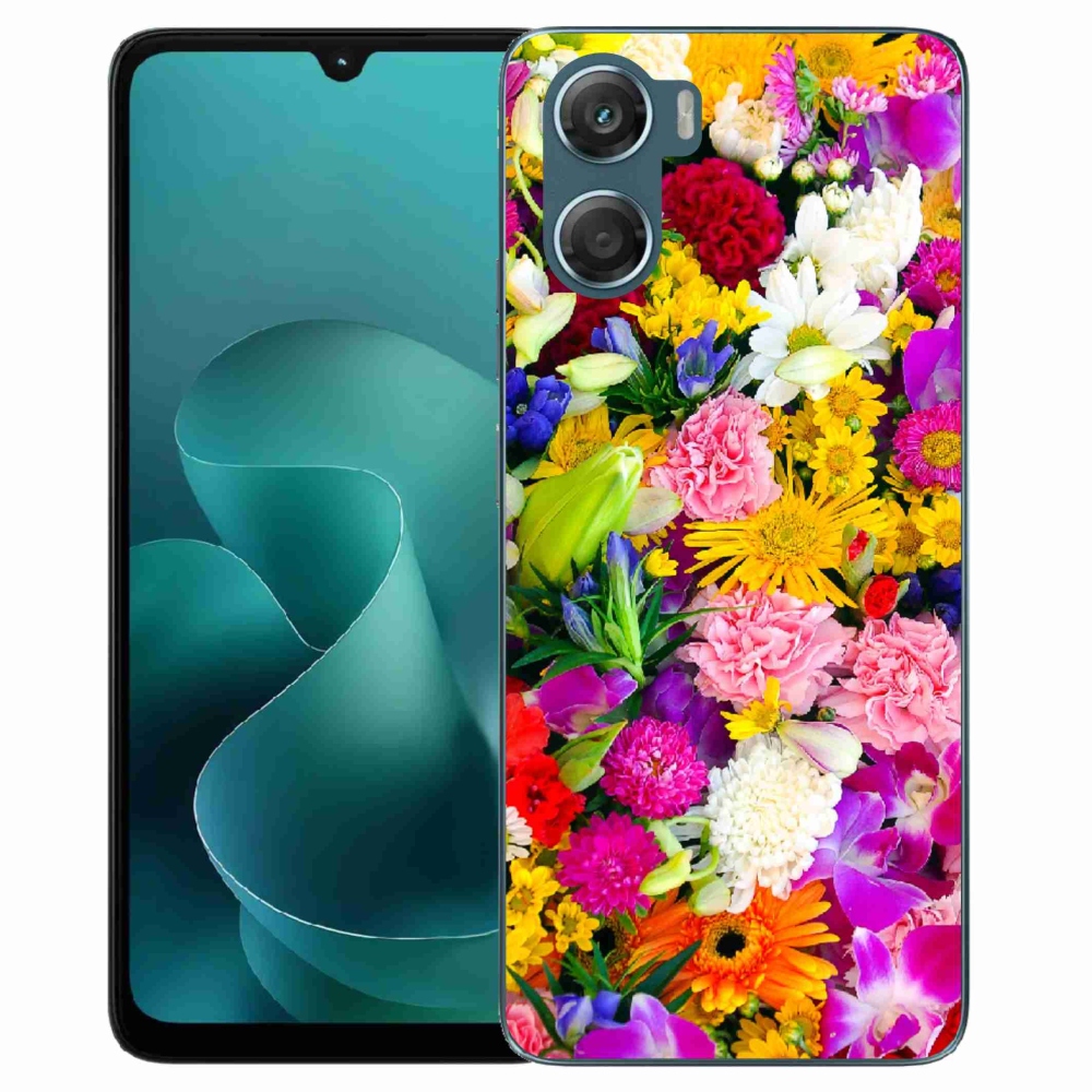 Zselés borítás mmCase a Motorola G06/G06 Power készülékhez - virág 12