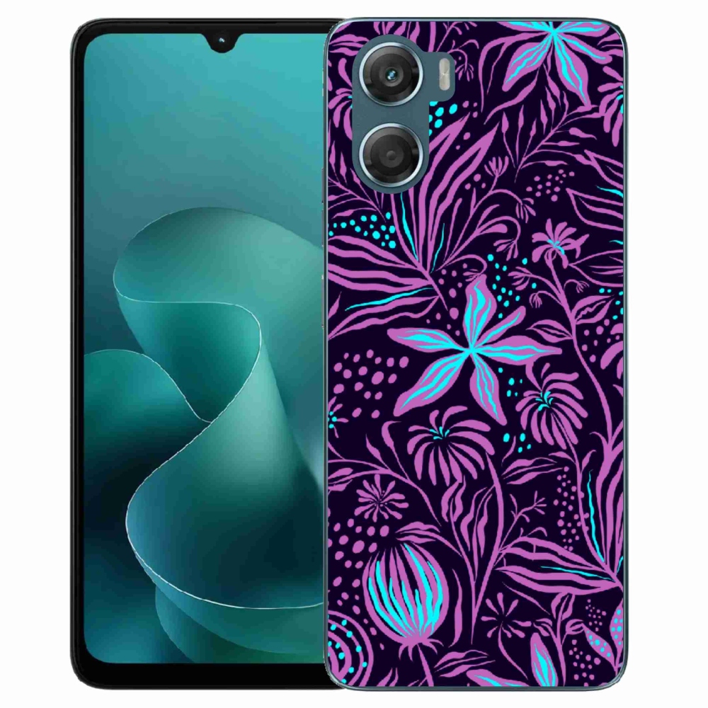 Zselés borítás mmCase a Motorola G06/G06 Power készülékhez - virágok 2